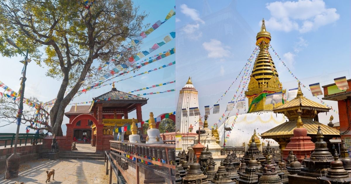 Swayambhu Nath With Harathi Temple